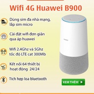 Huawei B900 AI Cube 4G Wifi Router LTE Speed CAT6 300Mb - Dual Band 2.5Ghz & 5GHz - Supports 64 User