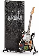 Axman Joe Strummer (The Clash) - 1966 Miniature Guitar Replica Handmade Ornament 1/4 Scale Includes 