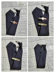 Necktie with Necktie clip words and Logo