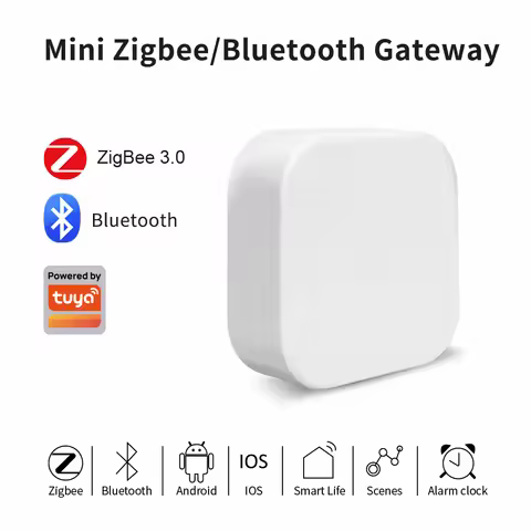 Lincukoo Tuya Zigbee/Bluetooth Gateway Smart Wireless Hub Gateway Connect 128 Zigbee Devices Multi-m