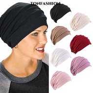 TONFASHION Women Cancer Muslim Scarf Cap Elastic Cloth Head Cap Hat Chemo Cap