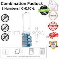 Push Button Padlock 3 Digit Button Combination Long Head Pad Lock CH17C-L