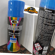 BOSNY SPRAY PAINT FLUORESCENT BLUE  NO.1004  ( ACRYLIC LACQUER )