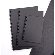NOTEBOOK BLACK PAPER/SKETCKBOOK BLACK PAPER Black paper notebook black sketcha/A6/B6/A5/B5/A4