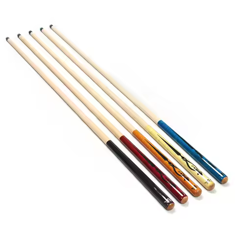 2-PC 107cm Maple Wood Billiard Pool Ball Snooker Jump Cue 13mm