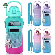 [EKP] Portable Water Bottle Carrier Bag With Phone Poet For Stanley 64oz Tumbler With Handle Neopren