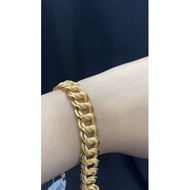 🔥🔥GELANG TANGAN COCO PASIR LEBAR 0.8CM RANTAI TANGAN COCO PASIR EMAS SADUR TAHAN LAMA ZHULIAN🔥🔥