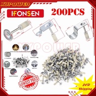 【24H Shipping】50-200pcs Steel Nails Guns Rivet Tool Accessories Home Wall Fastener Set Nails 25mm Na