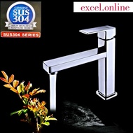 SUS304 STAINLESS STEEL BATHROOM TOILET(LONG SPOUT) FAUCET BASIN TAP / KEPALA PAIP SINKI