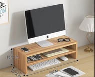 Computer Laptop Desk Furniture Organiser Wood Stand Shelf Book Table Office Top Work 電腦增高架台式顯示器屏幕支架墊
