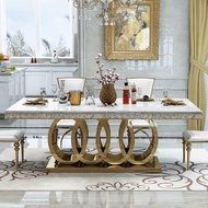 Dinning Table Marble 6 Chairs