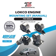 LOKCO Engine Mounting Proton WIRA 1.6/1.8 MT (1992-2002) (4pcs) +FREEGIFT Enjin Barang Kereta