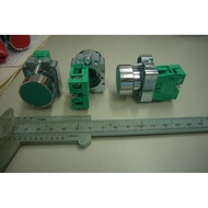 SOLON Yangjian 22Φ Flat Push Button Switch, Flat Head Push Button Switch Green 1A Metal Push Button 