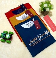 3 pcs kaos anak laki laki 11 thn - 16 thn | kaos puffin/cosine | atasan kaos anak laki laki | kaos k