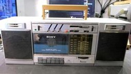 懷舊 舊音響 SONY CFS-3000S 手提音響 卡式  AM FM 收音機 ～～天線斷裂 卡帶故障 收音機正常
