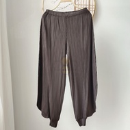 ♣ Aiden001 One Size Autumn Spring Summer Pleated Large Size Loose Harem Beaming Pants Bloomers 3223