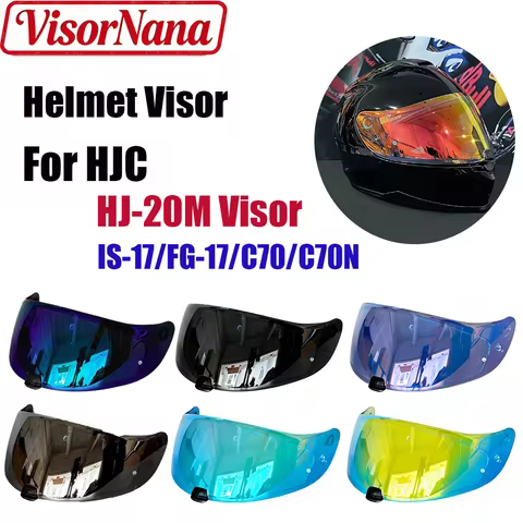 Helmet Shield for HJC HJ-20M Visor Fits IS-17|FG-17|C70/N Motorcycle Helmet Visor Uv Protection Casc