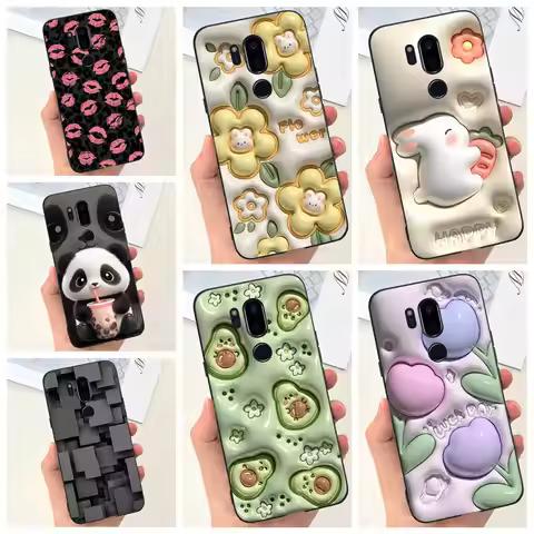 For LG G7 ThinQ G7 Plus Case Luxury Soft Silicone TPU Bumper Phone Cover for LG G6 G6+ Plus Capa Pan