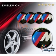Embossed Dop Cap Sticker bmw / M 4 Size 4 to 6 cm (4 pcs)