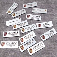 Rear trunk emblem Car side sticker for PORSCHE Cayenne 911 Targa MACAN Panamera Cayman Carrera Boxst