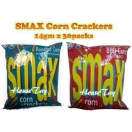 Smax Corn Crackers 30packs x 14gm (Roasted Corn / BBQ Curry)