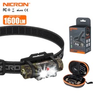 NICRON LIGHT H25/H28 ไฟฉายคาดหัว ไฟฉายเดินป่า ไฟฉายคาดหัวชาร์จUSB ไฟคาดหัวLED แบบพกพา ไฟคาดหัววิ่ง เข้าป่า ตั้งแคมป์ ตกปลา กันน้ำ ลุยฝนได้ ไฟฉายแร