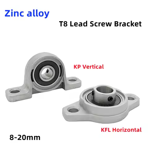 2pcs Pillow Block Bearing KP08 KP000 KP001 KP002 KP003 KFL 08 000 001 002 003 004 8mm 10mm 12mm 15mm