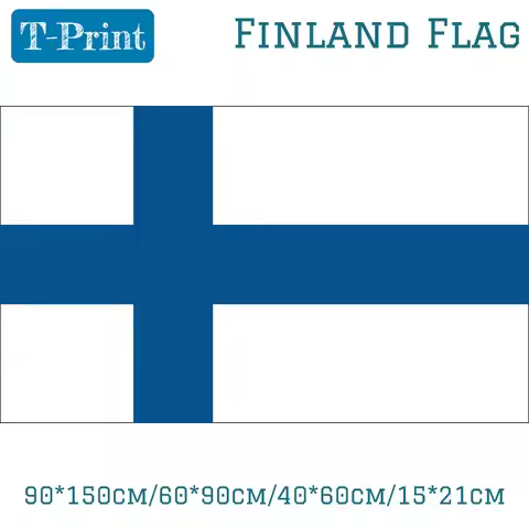 90*150cm/60*90cm/40*60cm/15*21cm Finland Flag Finnish Celebration Dacron Flags