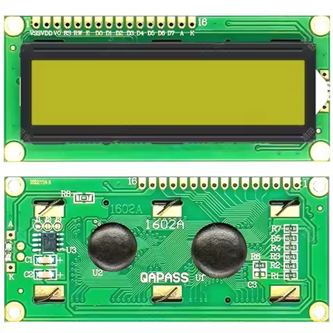 3.3V 16*2 Character LCD Display LCM 1602 16X2 162 Yellow Green HD44780 Yellow Blacklight Character F