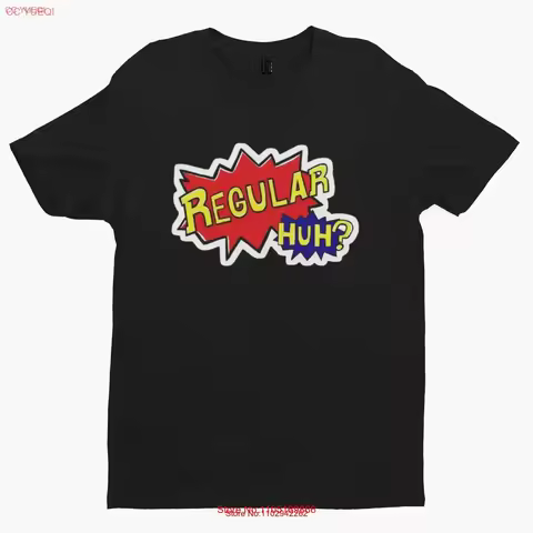 Comic Regular Huh T Shirt Comedy Funny Film Movie TV Novelty Adult Cartoon vintage Washed streetwear