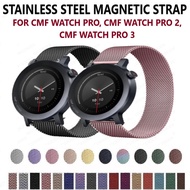 Stainless Steel Magnetic Strap Band for Smart Watch CMF Watch Pro by Nothing, CMF Watch Pro 3 2