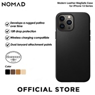 NOMAD Modern Leather shock-proof Full Cover MagS Case for iPhone 13 Series (2021)