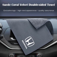 Honda Mugen Professional Car Cleaning Towel Coral Velvet Suede Double-sided Towel High-end Beautiful