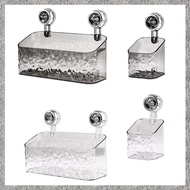 (BIGY) 1PC Rotating Suction Cup Storage Rack Bathroom Non Perforated Wall Mounted Organizing and Sto