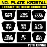 🌟NOMBOR PLATE MOTOR KRISTAL💥SIAP NOMBOR