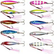 OHF Micro Jig Set (3g to 30g) - Multi-Weight Assortment Kit with Assist Hooks - Finesse Shore Castin