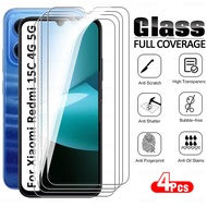 4Pieces Glass Screen Protector For Xiaomi Redmi 15C Global Clear Protective Tempered Glass Redmy 15 