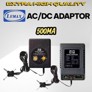 (READY STOCK) LEMAX (S69D) UNIVERSAL AC / DC ADAPTOR (500 ma) 1.5V / 3V / 4.5 / 6V / 7.5V / 9V / 12 