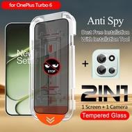 OnePlus Turbo 6 6V 8K HD Anti Spy Tempered Glass For OnePlus 15 15R 13R 13S 13T Full Coverage Privac