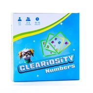 Cleariosity Numbers - Quick Pace, Easy to Learn, Transparent Cards Math Game for Ages 6+