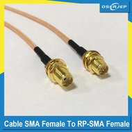 1PC New RG316 Coaxial Cable SMA Female Jack To RP-SMA Female Jack Cable Pigtail 15CM 6inch Wire Conn