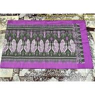 Shawl Woven With Glass Flowers Size 60x200 Centimeters Peacock Pattern There Is A Pink-Purple Backgr