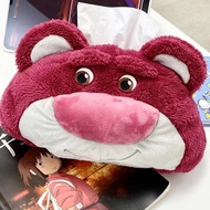 [PREORDER Lotso Plush] Character Tissue Box – New Lotso Bear 3D Plush Tissue Cover with C-Embroidere