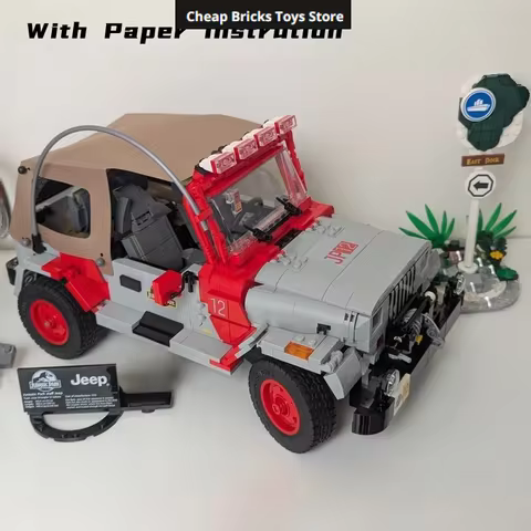 Jurassic World Series Jee Bricks Building Blocks Compatible 1924pcs Wrangler Movie Vehicles Model Bi