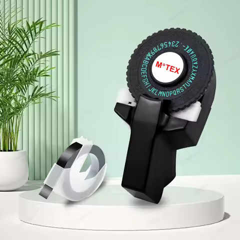 Motex E101 Inkless Label Printer Similar as B90 Dymo 12965 1610 1880 1540 3D Embossing Label Maker O