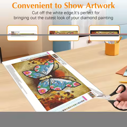 3 Pack Magnetic Diamond Painting Frames Self Adhesive Frames Diamond Art Painting Frames for 30x30cm