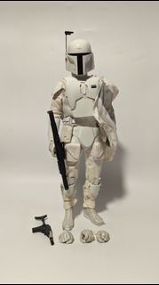 Star Wars BOBA FETT (White Prototype Armor) Exclusive Sideshow 1/6 scale fit Hottoys Medicom Hasbro 
