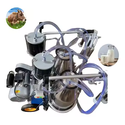 Best Price! Two Cows/time Automatic Portable Cow Milking Machine/goat Milking Machine HJ-CM011PD