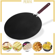 [Perfk] 30cm Nonstick Frying Indian Tava Dosa Chapati Pan Flat Skillet Griddle Pan