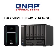 [Bundle] QNAP NAS [TS-h973AX-8G] + APC Back UPS [BX750MI-MS/BR650MI]